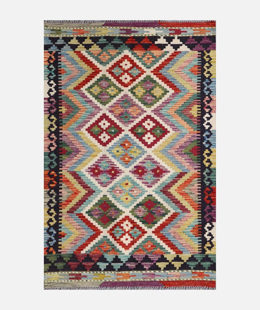 Kilim Tappeto 130 x 80 (Pakistan) Tessuto A Mano