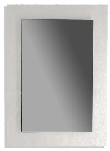 Specchio Frost rettangolare in acciaio grigio 70 x 98 cm