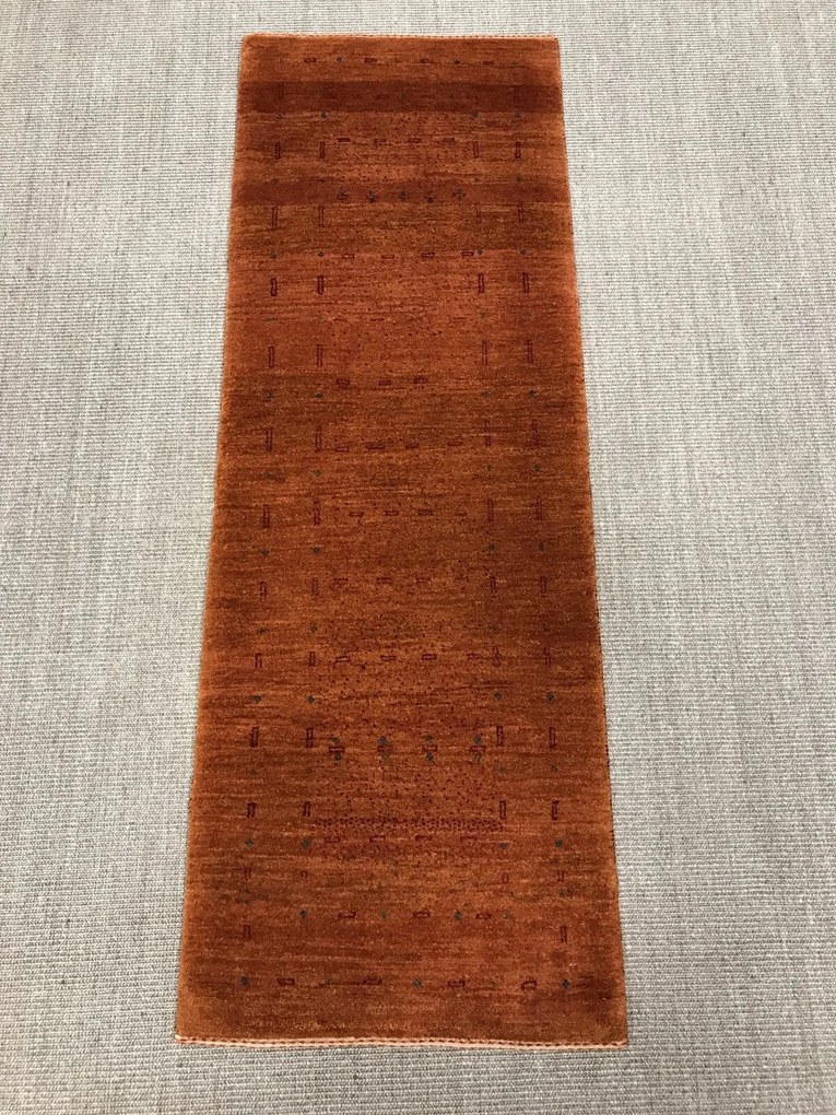 Loribaft Tappeto 60 x 180 Giallo (Iran) Annodato A Mano