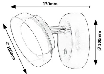 Rabalux 71272 - Applique a LED JAVI LED/2W/5V 3000K