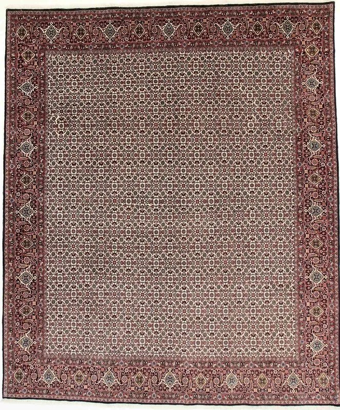 Bidjar Tappeto 300x250 Beige (Iran) Annodato A Mano