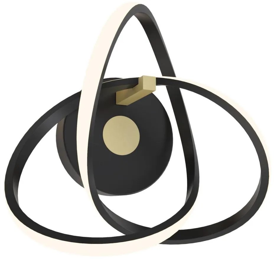 Zuma Line MB9717-1-3BGN - Applique a LED INDIGO LED/14W/230V nero/oro