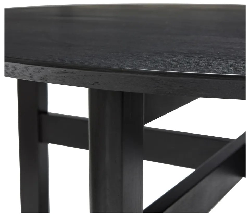Tavolo da pranzo rotondo nero ø 120 cm Fjord - Hübsch