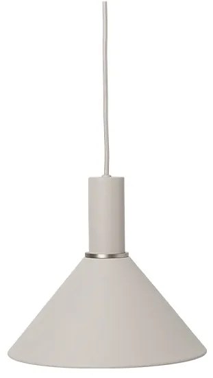 Ferm Living - Collect Lampada a Sospensione Cono Basso Grigio Chiaro ferm LIVING