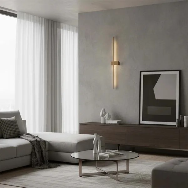 Lampada da parete a LED AISHA LED/12W/230V 4000K 80 cm oro