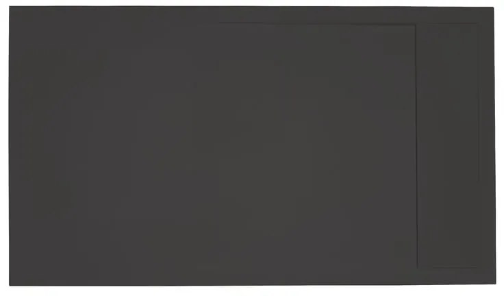 Piatto doccia SENSEA in resina Neo nero L 70 x L 100 x H 3 cm opaco effetto pietra