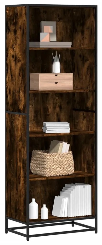 Libreria Rovere Fumo 60x35x170,5 Cm İn Truciolato /