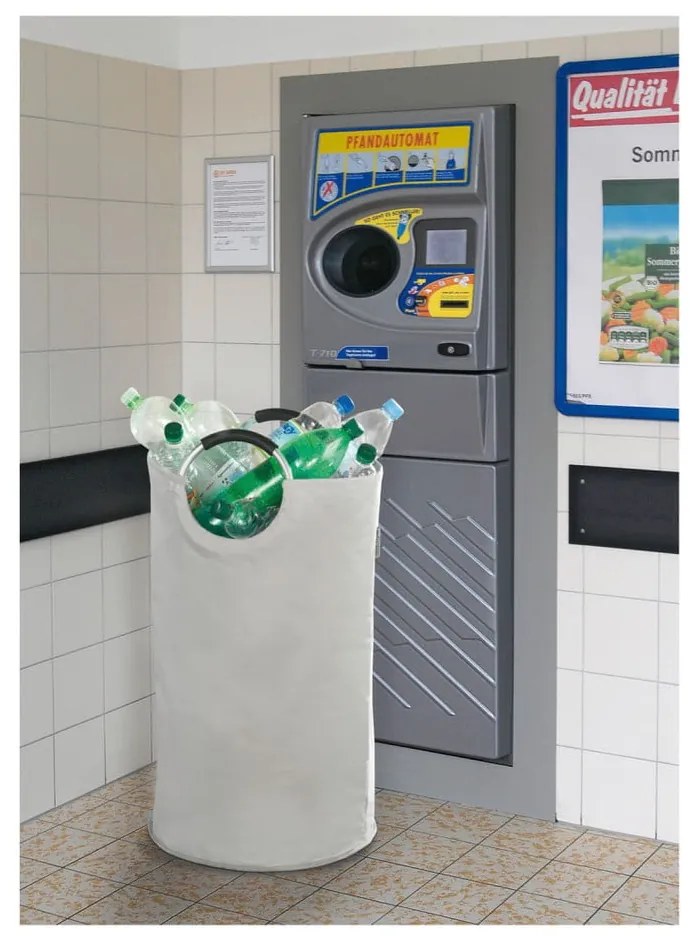 Cesto per la biancheria bianco in tessuto 69 l Jumbo – Wenko