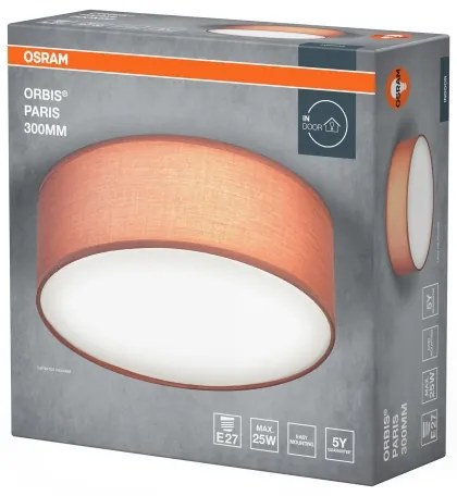 Osram - Plafoniera ORBIS PARIS 1xE27/25W/230V Ø 30 cm marrone