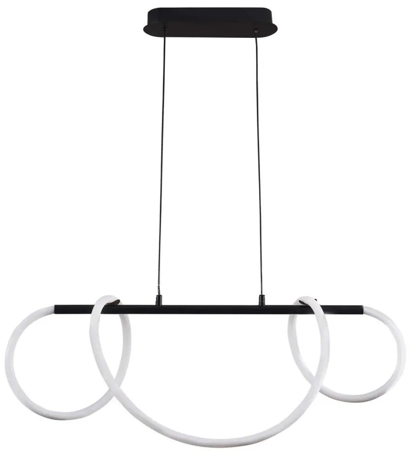 Lampadario LED a sospensione con filo EMMA LED/38W/230V nero