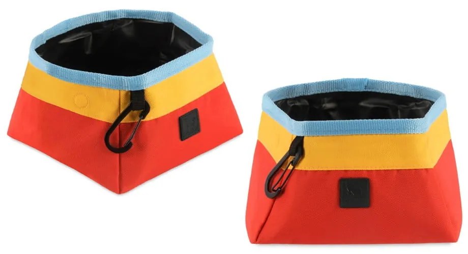 Ciotola da viaggio pieghevole in tessuto ø 18 cm Sunrise - P.L.A.Y.