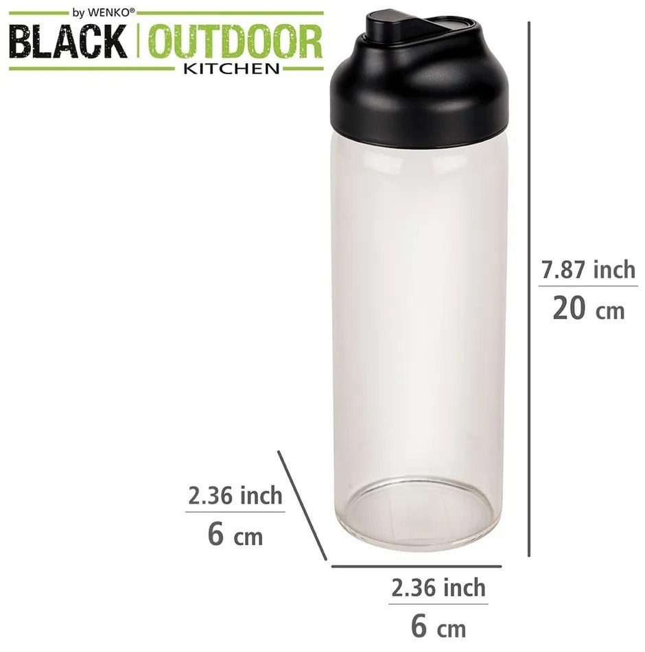 Bottiglia di olio o aceto Black Outdoor Kitchen - Wenko