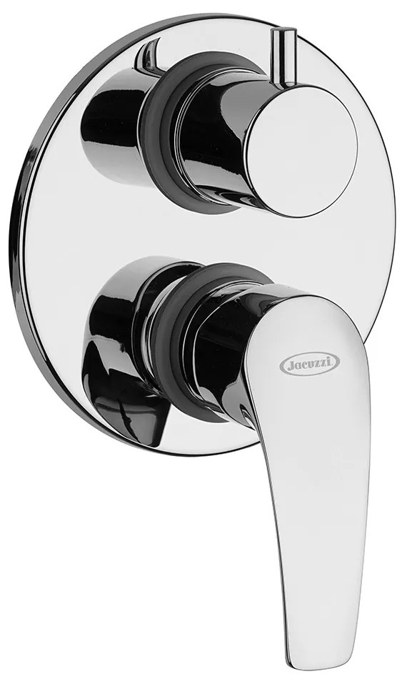Miscelatore doccia incasso con deviatore Jacuzzi   rubinetteria Lucente ottone cromato