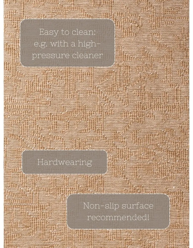 Tappeto da interno/esterno beige/avorio 160x230 cm Duet Kona – NORTHRUGS