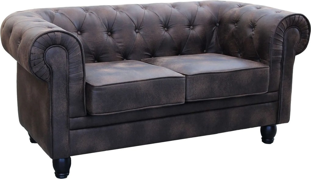 CHESTERFIELD - divano vintage in ecopelle