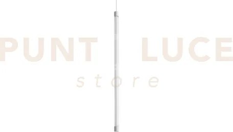 Tubix led 3000k 8w  900 lm in vetro bianco e metallo 2x50cm