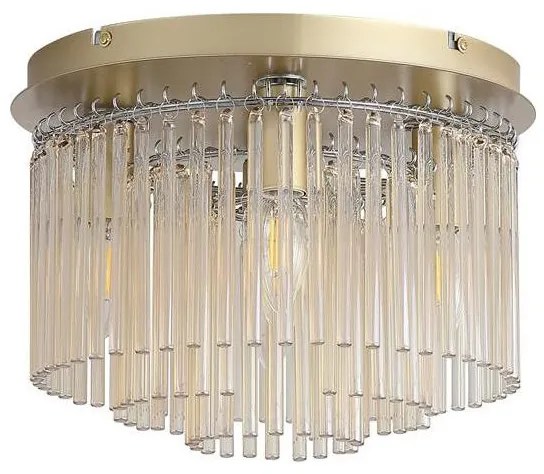 Searchlight 55620-320CP - Plafoniera SWIZZLE 5x E14/60W/230V, Ø 32 cm, dorata