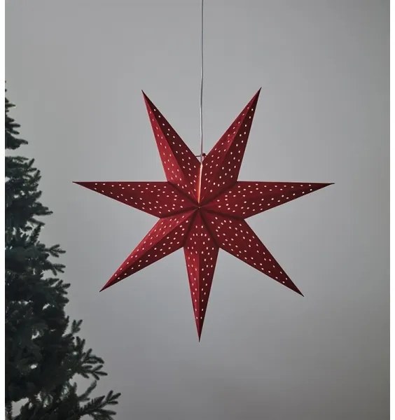 Markslöjd 704902 - Decorazione di Natale CLARA 1xE14/6W/230V 75 cm rosso