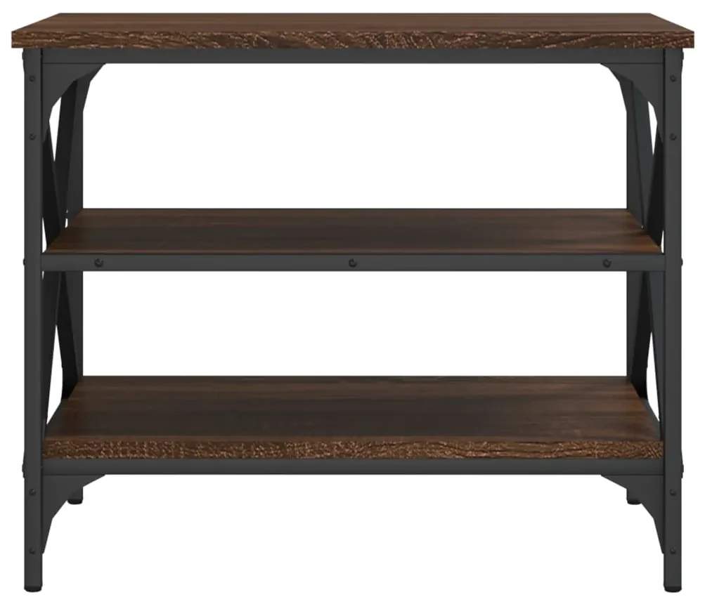 Mobile porta tv rovere marrone 60x40x50 cm in legno multistrato