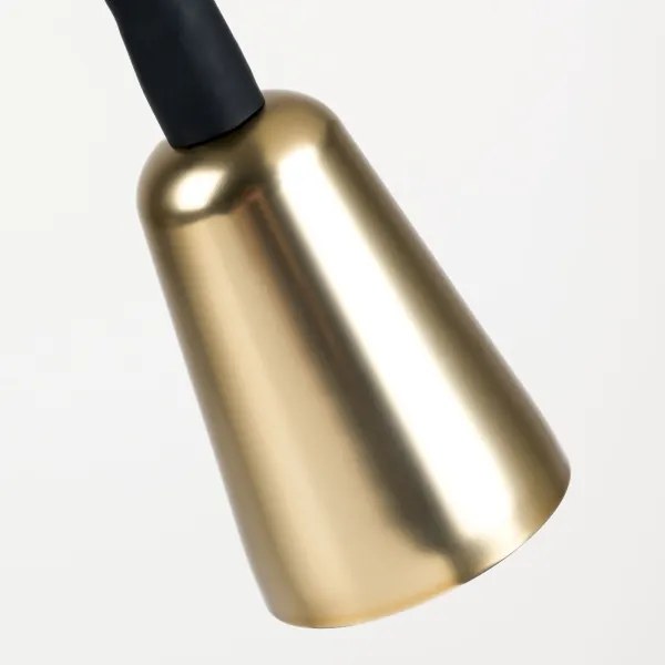 Orion - Lampada da tavolo flessibile dimmerabile DOTTY 1xGU10/10W/230V nero/ottone