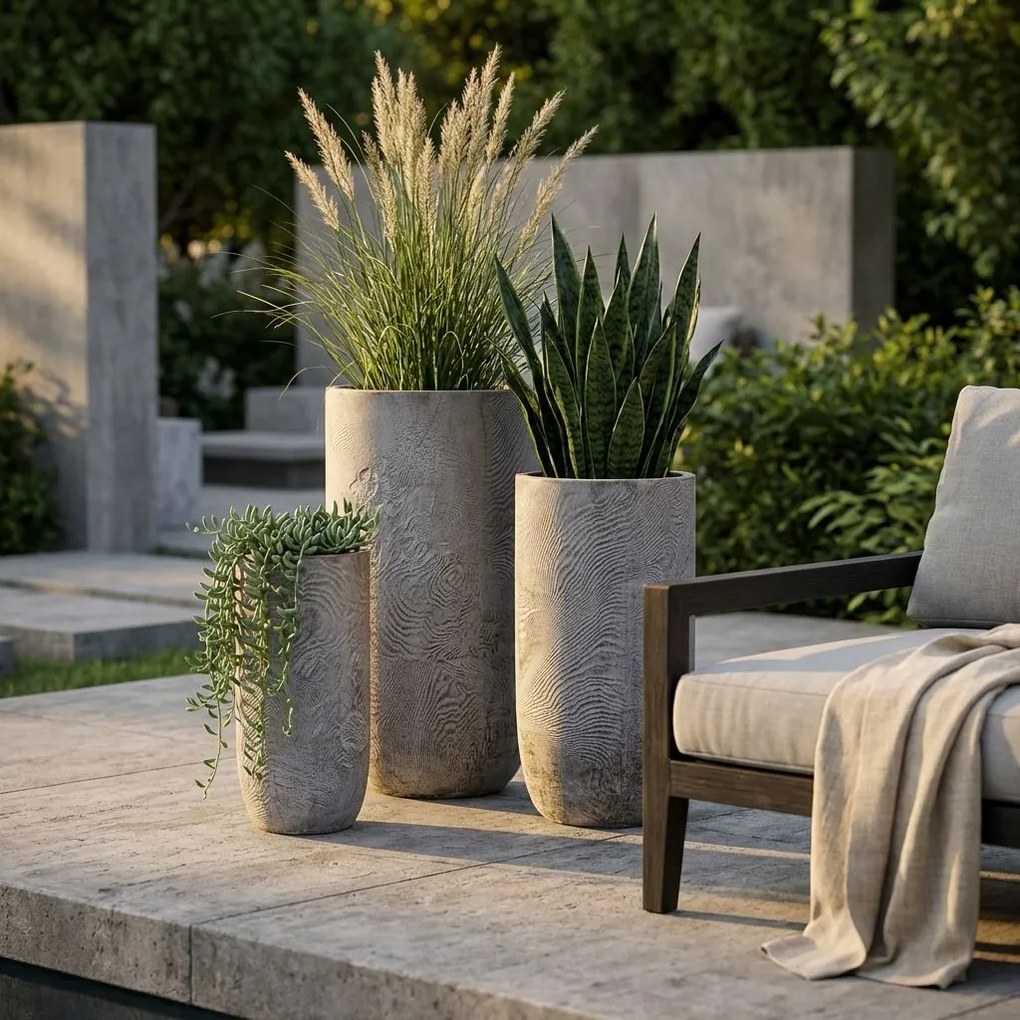 IRENE - set di 3 vasi