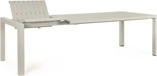 Tavolo Da Esterno Allungabile In Alluminio 100x180-240 Cm Kiplin Rastin Bizzotto