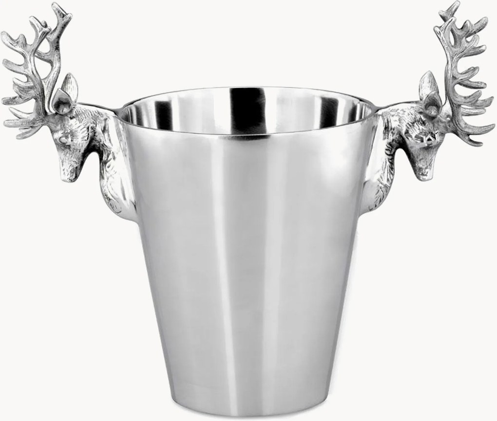 Glacette placcata argento Deer