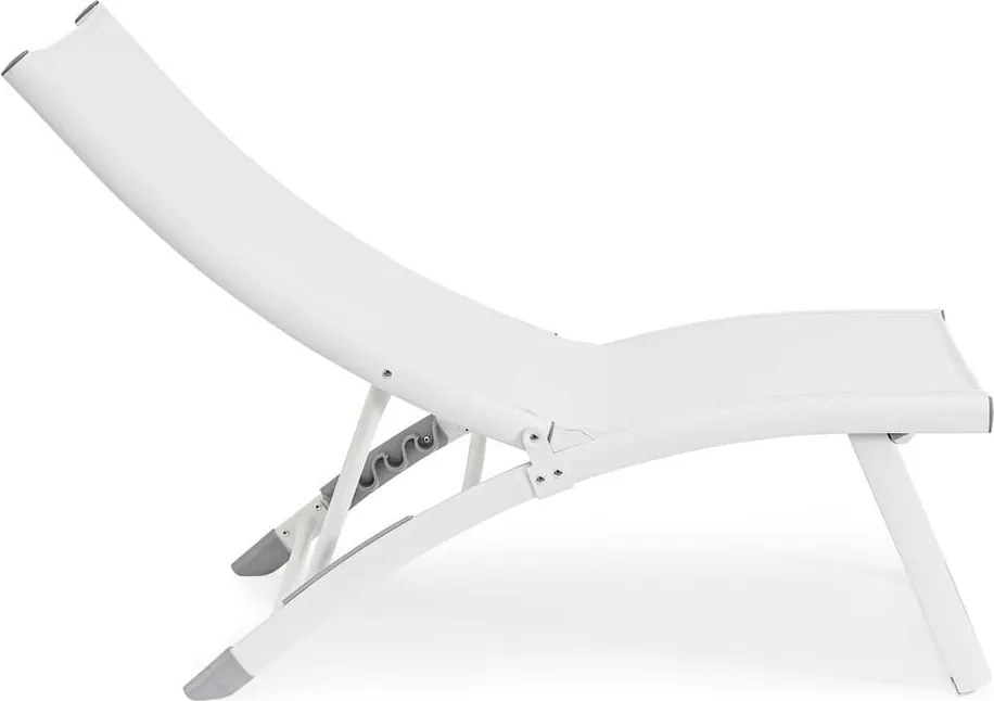 Sdraio da giardino bianca in metallo Taylor – Bizzotto