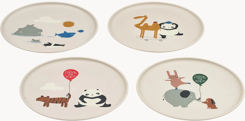 Set di 4 piatti per bambini Remco