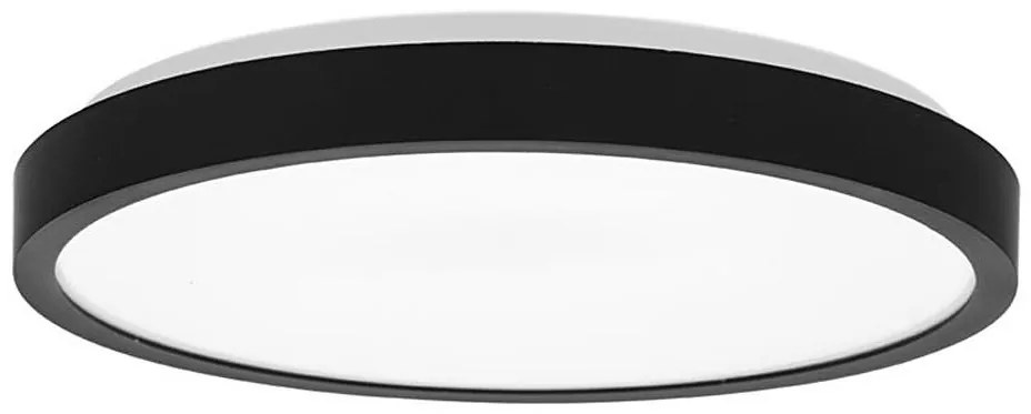 Ecolite W3090-18W/CR - Plafoniera LED da bagno LED/18W/230V IP44 nero