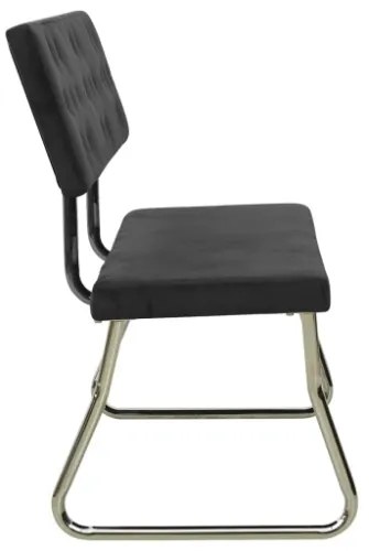 Panca 110 cm in Velluto Nero