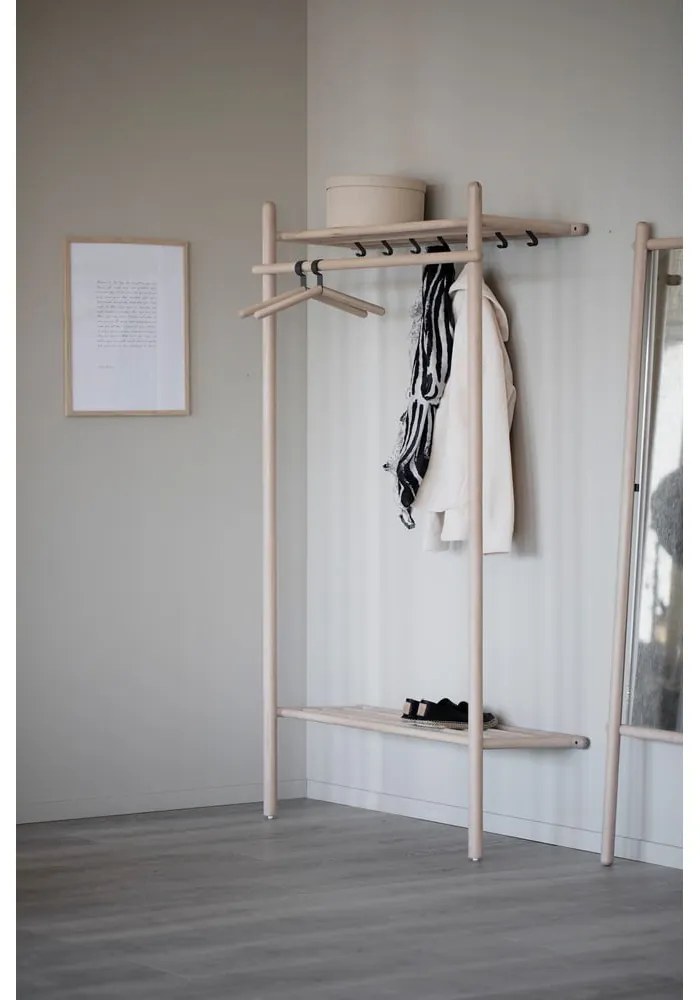 Set da ingresso in legno di quercia in colore naturale Milford - Rowico