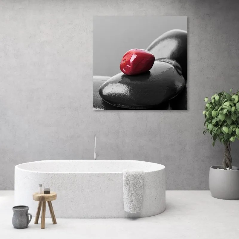 Quadro su tela, Zen Spa Red Stone  Dimensioni 30x30