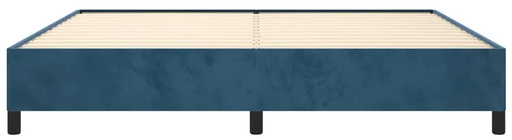 Giroletto blu scuro 200x200 cm in velluto