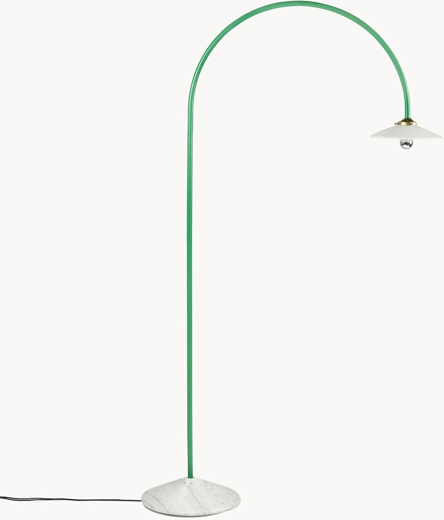 Lampada ad arco fatta a mano con base in marmo Moou