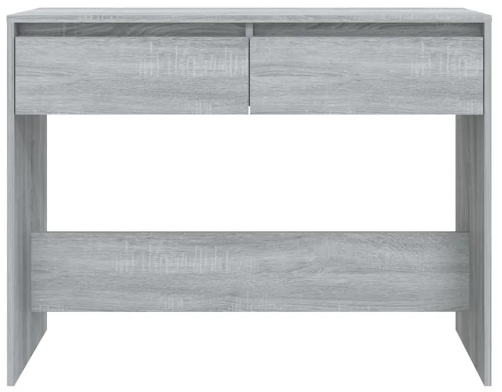 Tavolo consolle grigio sonoma 100x35x76,5 cm in truciolato