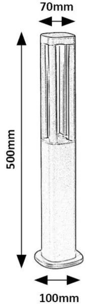 Rabalux 77032 - Lampada LED da esterno KALISZ LED/7W/230V IP54 antracite