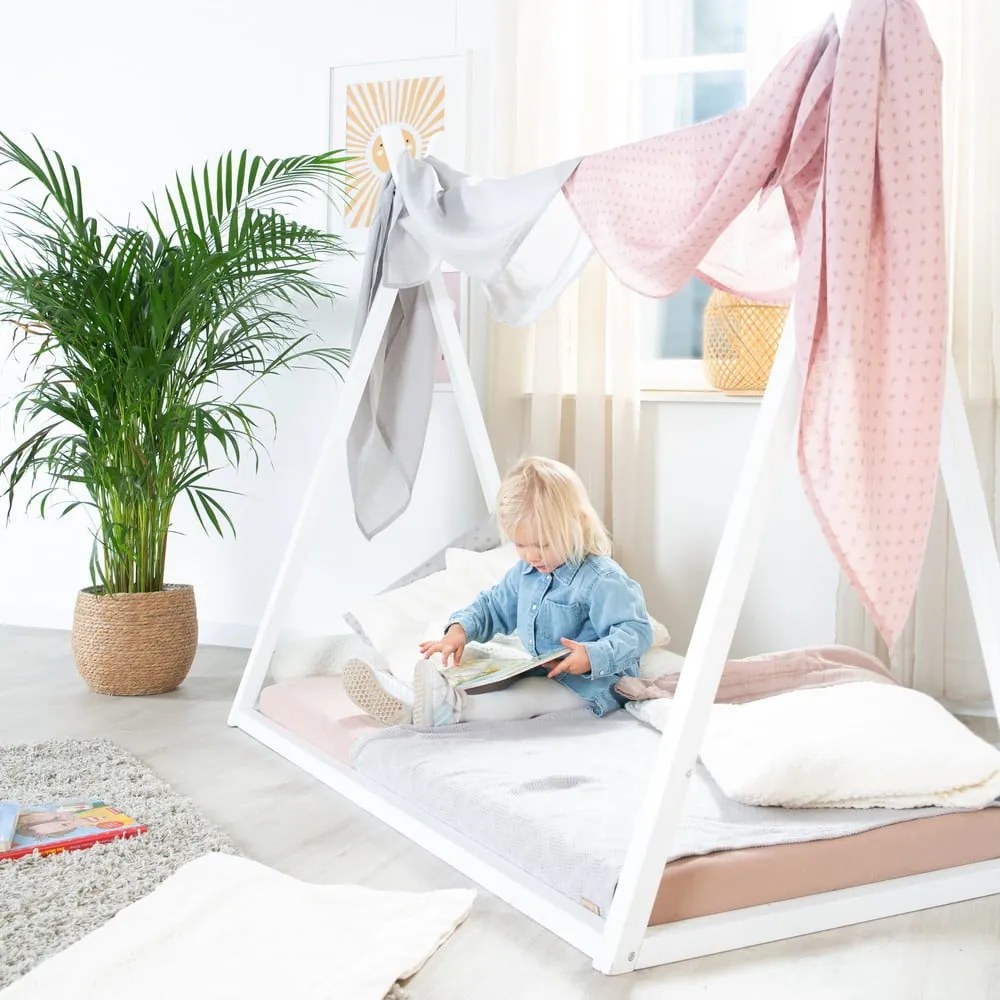 Box letto bianco 70x140 cm Montessori - Roba