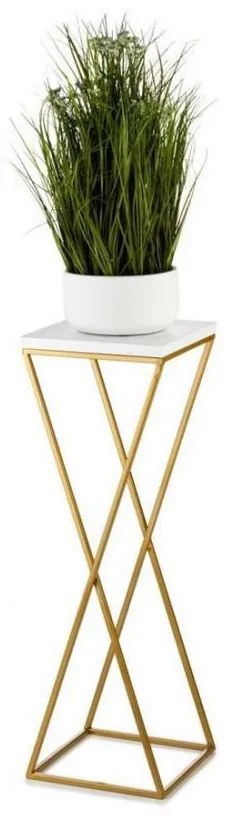 Portafiori LOFT 70x24 cm oro/bianco