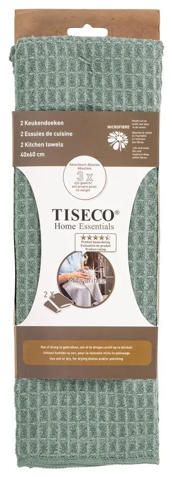 Set di strofinacci in microfibra 2 pz 40x60 cm Waffle – Tiseco Home Studio