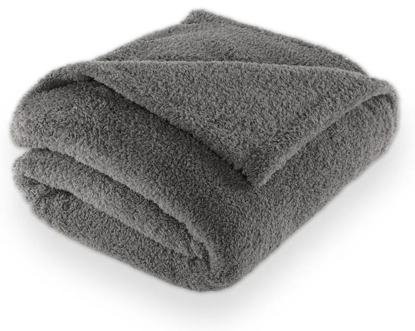 Coperta grigia in micropile 150x200 cm Cocoon – Tiseco Home Studio