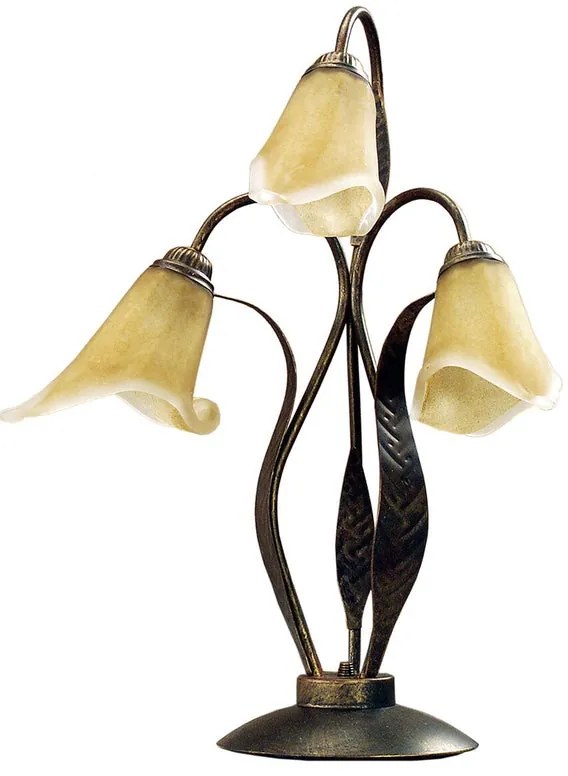 Lampada da tavolo rustico Lampada da tavolo rustico Alga 3xE14 3xE14