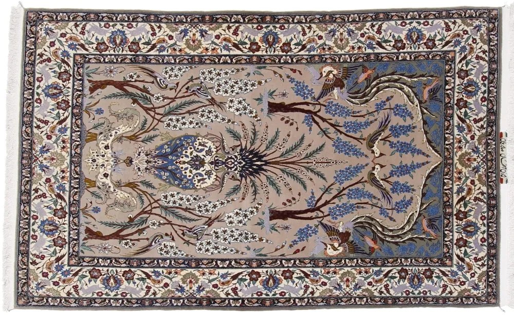 Isfahan Tappeto 120 x 200 (Iran) Annodato A Mano