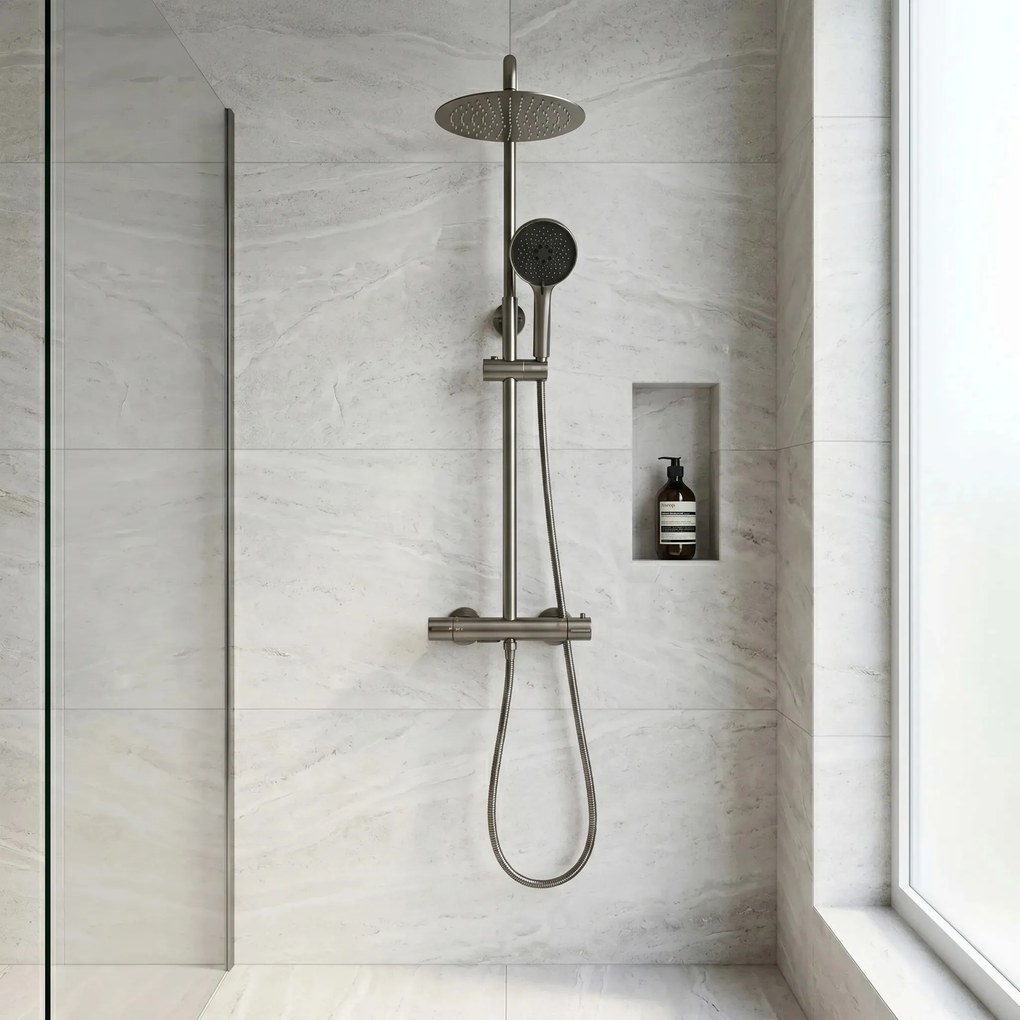 Set Doccia da incasso con Termostatato Drop Titan