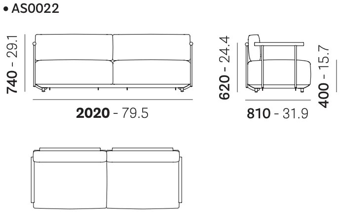 Pedrali modulo divano arki-sofa