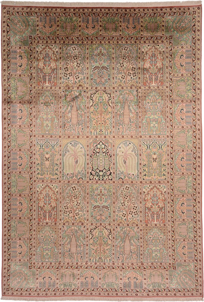 Cashmere Silk Tappeto 310 x 210 (Indian) Annodato A Mano