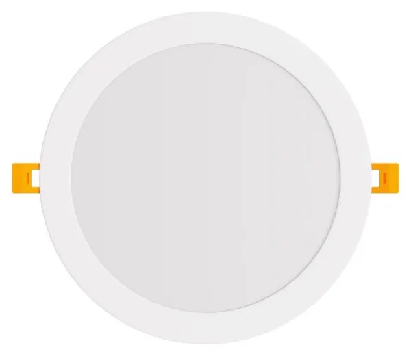 Pannello LED Rotondo 20W, 2.000lm, no Flickering, Foro Ø203-210mm Colore Bianco Naturale 4.000K