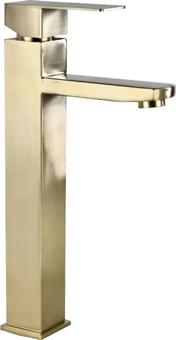 Mexen Emma rubinetto lavabo alto, oro spazzolato - 71910-50