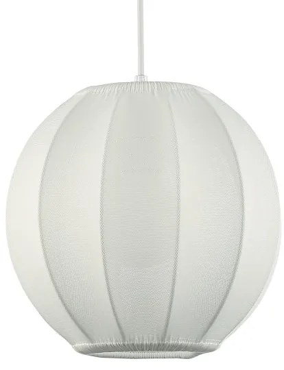 Lampadario a sospensione DANA su cavo, 1xE27/15W/230V, diam. 25 cm, bianco