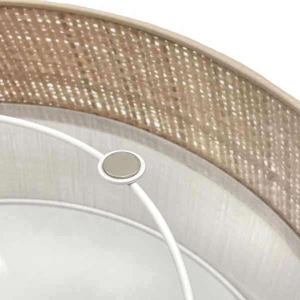 Plafoniera LED SIRJA BOHO LED/20W/230V Ø 35 cm beige/bianco